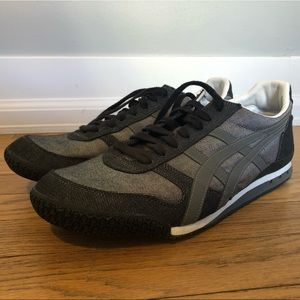 Asics Onitsuka Tiger Ultimate 81 Black Gray Sz 11